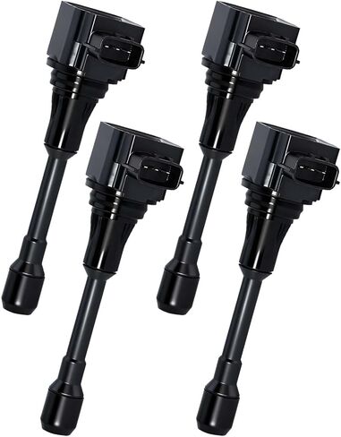 4-PC مجموعة UF549 ملف الإشعال حزمة L4 1.6L 1.8L 2.5L لنيسان 2007-2019 ألتيما كيوب روج سنترا فيرسا NV200 باثفندر إنفينيتي FX50 M56 QX60 QX70 5C1753 C1696 in Saudi Arabia