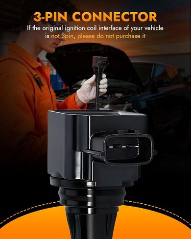 4-PC مجموعة UF549 ملف الإشعال حزمة L4 1.6L 1.8L 2.5L لنيسان 2007-2019 ألتيما كيوب روج سنترا فيرسا NV200 باثفندر إنفينيتي FX50 M56 QX60 QX70 5C1753 C1696 in Saudi Arabia