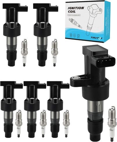 Set of 6 UF435 Ignition Coil Pack & Iridium Spark Plugs For Jaguar S-Type 3.0L 2003-2008,X-Type 2.5L 2001-2005 3.0L 2001-2008,Replace # GN10327 C2S11480 in Saudi Arabia