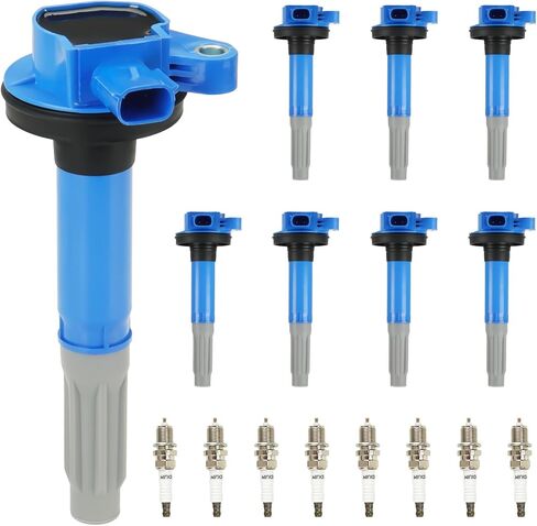 UF622 Ignition Coil Pack DG542 for Ford for F150 for F-150 5L 2011-2016, Mustang 2011 2012 2013 2014 2015, Ignition Coil w/Iridium Spark Plugs, UF-622, DG-542-8 Set in Saudi Arabia