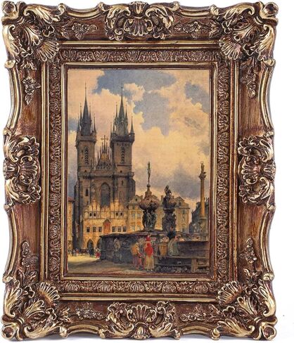 SIKOO 4x6 Vintage Picture Frame Antique Ornate Gold Photo Frame with Glass for Table Top and Wall Display Vintage Home Decor Photo Gallery Art in Saudi Arabia