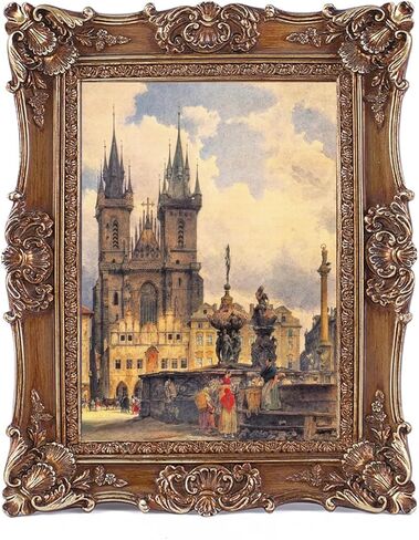 SIKOO 4x6 Vintage Picture Frame Antique Ornate Gold Photo Frame with Glass for Table Top and Wall Display Vintage Home Decor Photo Gallery Art in Saudi Arabia