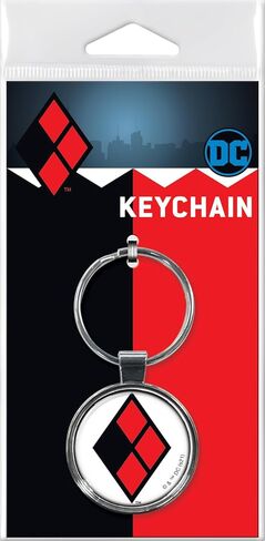 سلسلة مفاتيح بشعار Ata-Boy DC Comics Harley Quinn رمز شعار للمعجبين، تحقق من مجموعة البضائع لأفكار الهدايا in Saudi Arabia