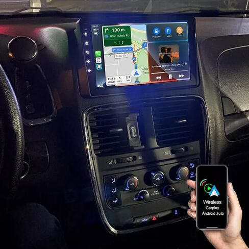 ستيريو سيارة Android 13 لسيارة Dodge Grand Caravan 2011-2020 وChrysler Grand Voyager 2011-2015، 8 Core 4G RAM+64G ROM، دقة 9 بوصة 1280x720، Apple Carplay Android Auto in Saudi Arabia