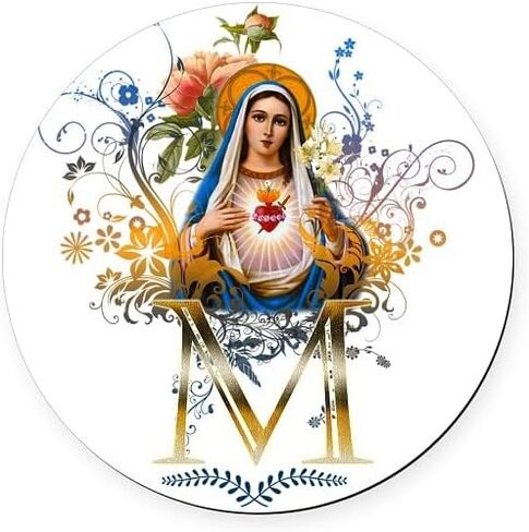 CafePress Immaculate Heart of Mary مقاس 5.5 بوصة، شاشة عرض مغناطيسية مستديرة للسيارة in Saudi Arabia