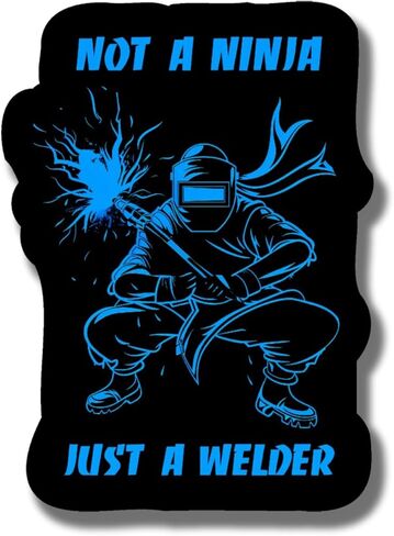 Weld Life Helmet Thug Life Magnet - مغناطيس الفكاهة لعامل اللحام ذو الياقات الزرقاء - مغناطيس سطح معدني ممتص الصدمات لشاحنة السيارة - 5 بوصات على الجانب الأطول - صنع في الولايات المتحدة الأمريكية - AAMT0026 in Saudi Arabia