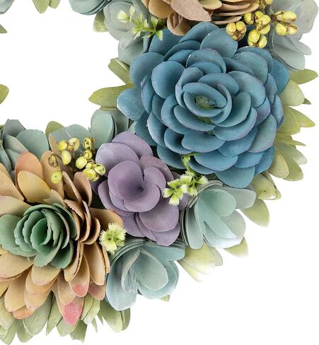 Northlight Artificial Floral Wooden Spring Wreath with Seed Pods - 14" in Kuwait
