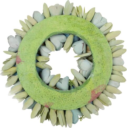 Northlight Artificial Floral Wooden Spring Wreath with Seed Pods - 14" in Kuwait