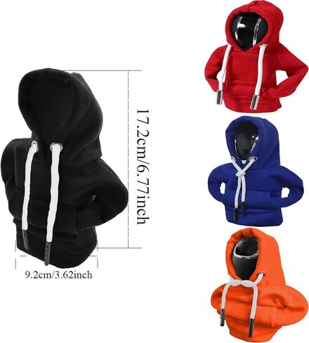 4pcs Gear Shift Hoodie Car Gear Shift Cover Mini Hoodie for Auto Shifter, Auto Interior Cute Gadgets, Universal Car Decoration Accessories in Kuwait