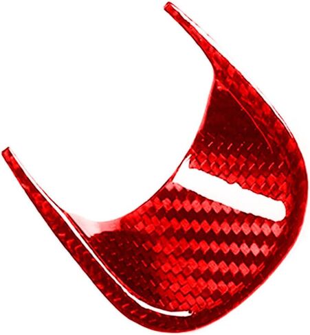 Cnkaka036 Real Carbon Fiber Dashboard Center Clock Compass Cover For Maserati Ghibli 2014 2015 2016 2017 2018 2019 2020 2021, Red in Kuwait