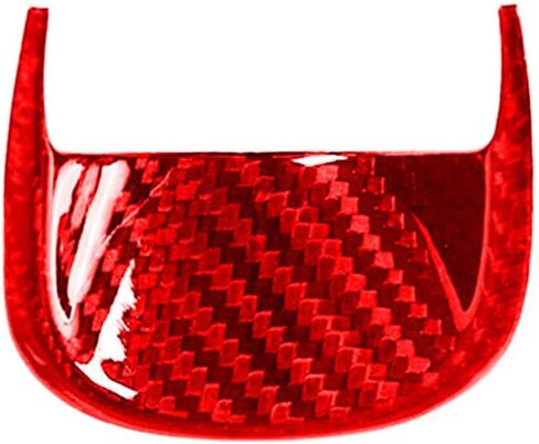 Cnkaka036 Real Carbon Fiber Dashboard Center Clock Compass Cover For Maserati Ghibli 2014 2015 2016 2017 2018 2019 2020 2021, Red in Kuwait