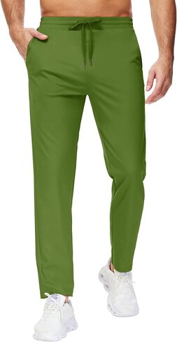 29"/34"/36" Inseam Men's Sweatpants with Zipper Pockets Men Joggers Running Workout Athletic Gym Track Tall Pants in Kuwait