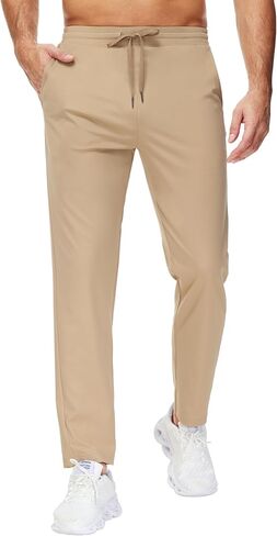 29"/34"/36" Inseam Men's Sweatpants with Zipper Pockets Men Joggers Running Workout Athletic Gym Track Tall Pants in Kuwait