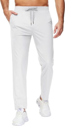 29"/34"/36" Inseam Men's Sweatpants with Zipper Pockets Men Joggers Running Workout Athletic Gym Track Tall Pants in Kuwait