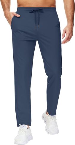 29"/34"/36" Inseam Men's Sweatpants with Zipper Pockets Men Joggers Running Workout Athletic Gym Track Tall Pants in Kuwait