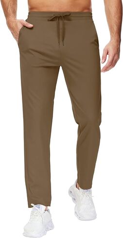 29"/34"/36" Inseam Men's Sweatpants with Zipper Pockets Men Joggers Running Workout Athletic Gym Track Tall Pants in Kuwait