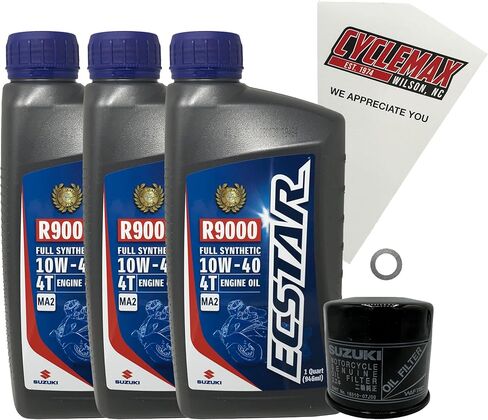 Full Synthetic Oil Change Kit Compatible with 2006-2026 Suzuki GSX-R600 in Saudi Arabia