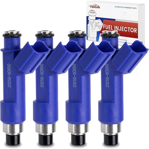 حاقن الوقود مناسب لسيارة TOYOTA Corolla 1.8L 2005 2006 2007 2008، Yaris 1.5L 2006-2018، For-Pontiac Vibe 1.8L 2005-2008، استبدال OE 23250-0D050 23209-0D050، محاقن عالية الأداء 4 قطعة in Saudi Arabia