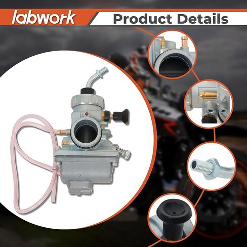 labwork Carburetor Handle Grip and Throttle Cable Replacement for Yamaha YZ80 1974-2001 YZ85 2002-2013 YZ85 Team 2011-2013 Carb in Kuwait
