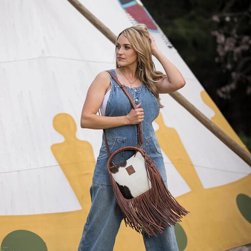 حقيبة STS Ranchwear Indie من جلد البقر والسكر in Saudi Arabia