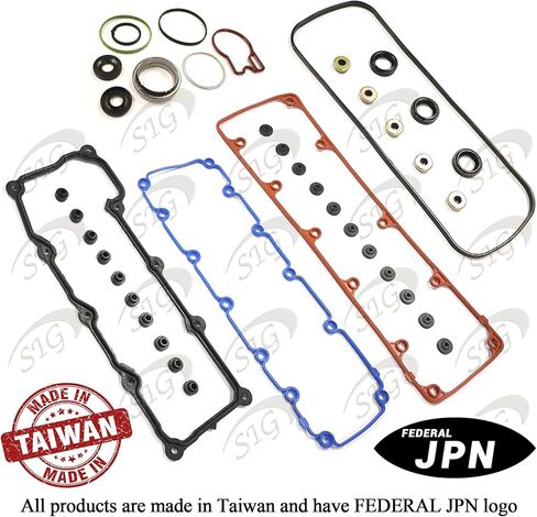 Engine Valve Cover Gasket Compatible with Nissan Model 240SX 1989-1990 & Axxess 1993-1995 & D21 1990-1994 & Pickup 1995-1997 with Engine Base 2.4L L4 2389cc (Rep# EVS50042R, 151061201) - VS50042R in Kuwait
