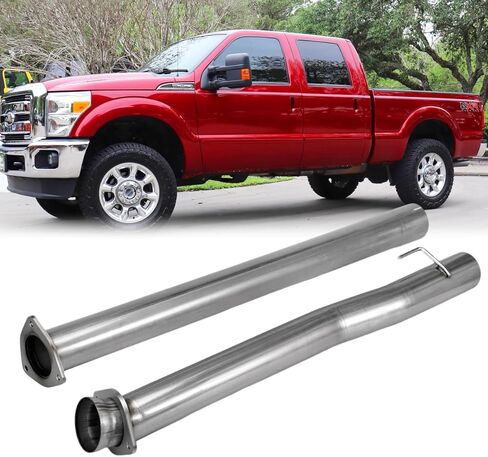 Stainless Steel Exhaust Pipe Kit for 2011-2017 Ford F250 F350 Super Duty 6.7L 4" Powerstroke Diesel in Kuwait