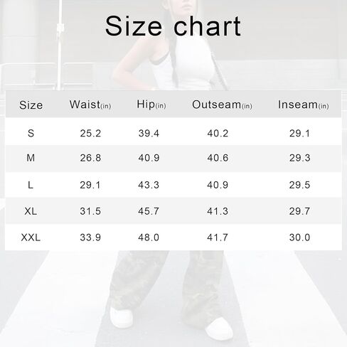 Cargo Pants for Women Drawstring Waist Casual Pants Baggy Stretchy Wide Leg Y2K Streetwear with Pockets in Saudi Arabia