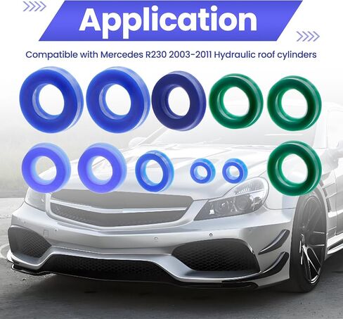 ASTROSYNC Rebuilt Seal kit Fit For Mercedes R230 2003-2011 Hydraulic Roof Cylinders Replace 2308000872 2308000972 2308001072 2308001172 2308001372 2308001472 2308001672 2308001872 in Saudi Arabia