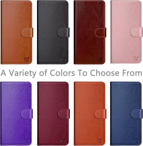 SUANPOT for Moto G Play 2021 with RFID Blocking Leather Wallet case Credit Card Holder, Flip Folio Book Phone case Shockproof Cover for Women Men for Motorola Moto G Play case Wallet Black in Kuwait