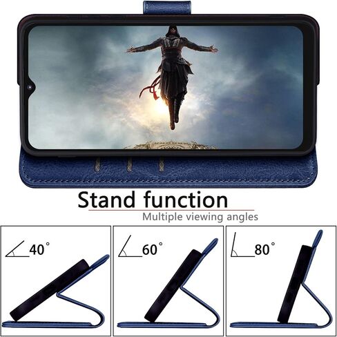 SUANPOT for Moto G Play 2021 with RFID Blocking Leather Wallet case Credit Card Holder, Flip Folio Book Phone case Shockproof Cover for Women Men for Motorola Moto G Play case Wallet Black in Kuwait