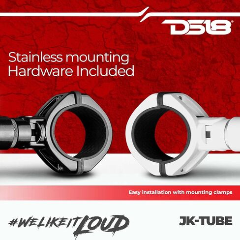 DS18 TSB3W Hydro Universal White Tower Mounting Tube with Mobile Clamps (Perfect for Mounting Towers/Pods on Roll Bars and Cages) in Saudi Arabia