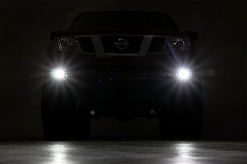 Rough Country 2" Black Series LED Fog Light Kit for 05-20 Frontier - 71023 in Saudi Arabia