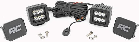 Rough Country 2" Black Series LED Fog Light Kit for 05-20 Frontier - 71023 in Saudi Arabia