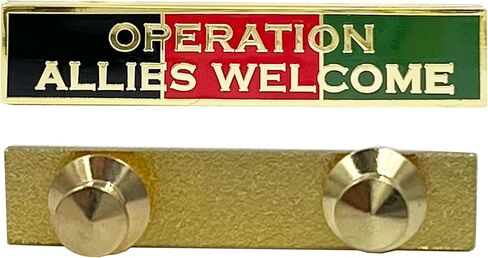 EL13-005 عملية الحلفاء ترحيب بوحدة الأفغانية الاستشهاد بشريط الثناء دبوس الشرطة CBP in Kuwait