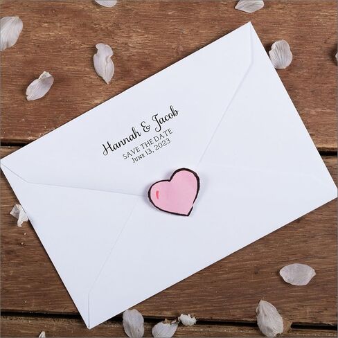 Address Stamp | Self Inking Return Address Rubber Stamper, Pre-Inked with Black Ink | for Wedding Invitations, Holiday Cards, Business Envelopes, Housewarming Gift in Saudi Arabia