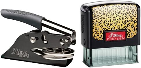 ساوث كارولينا كاتب العدل الختم المزخرف وحزمة الطوابع | مزخرف ختم كاتب العدل الأسود الفاخر من Hubco ولوحة وجه الفهد S-854 ختم التحبير الذاتي in Saudi Arabia