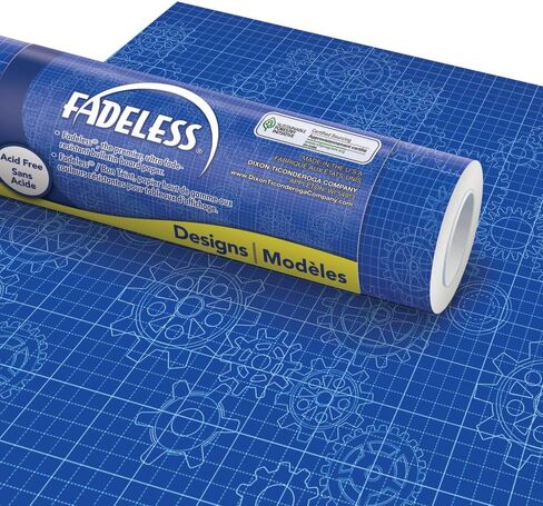Fadeless Bulletin Board Paper, Fade-Resistant Paper for Classroom Decor, 48" x 12’, Gears, 1 Roll in Saudi Arabia