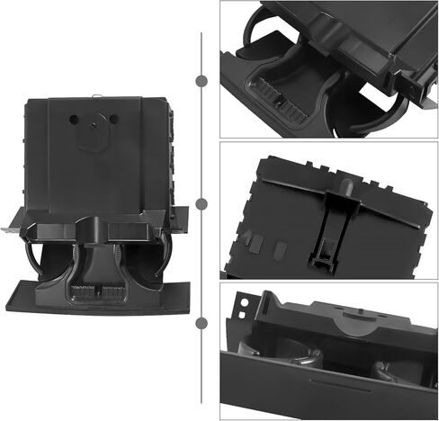 Black Dashboard Cup Holder Insert Ash Tray Compatible with Ford F150 2004 2005 2006 2007 2008 Accessories Replaces 6L3Z-1504810-AA in Saudi Arabia