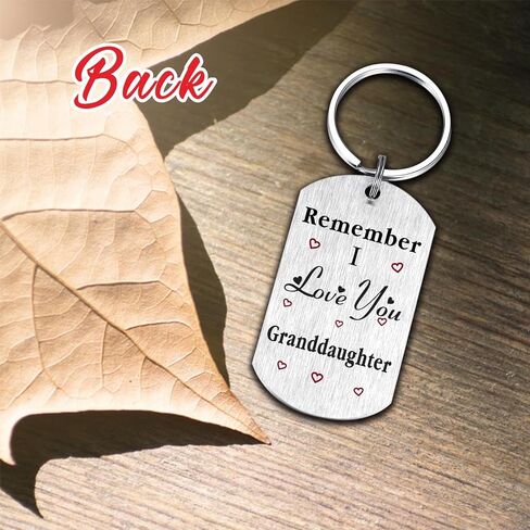 CPLJW Granddaughter Keychain Gifts - Gifts for Granddaughter, Remember I love You for Teen Girls Birthday Mothers Day Graduation Easter Gift in Saudi Arabia