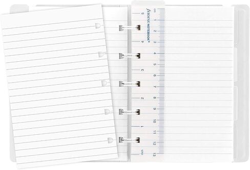 Filofax B115071U Refillable Notebook, Pocket Size, 112 ruled moveable pages. Includes 4 Indexes (one with pocket), page marker and elastic closure, Yellow & White in Saudi Arabia