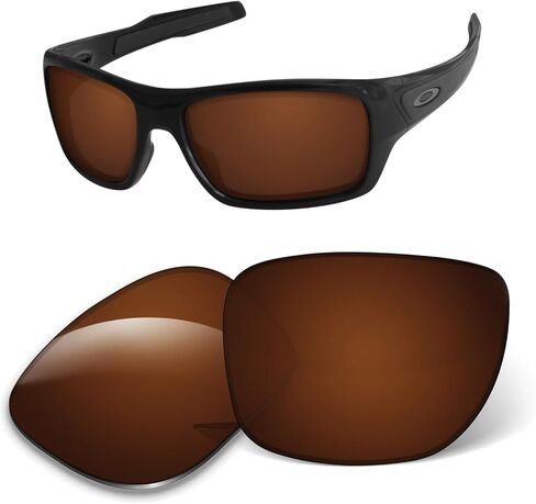 عدسات بديلة مقاس 1.6 مم متوافقة مع نظارات Oakley Turbine OO9263 الشمسية، مضادة للخدش والصدمات in Kuwait