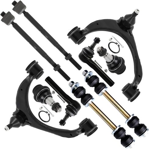 SCITOO 10pcs Front Suspension Kit Upper Control Arm Tie Rod End Sway Bar Link Ball Joint Fit 2014-2018 For Chevy Silverado 1500 2015-2019 Suburban Tahoe 2014-2018 For GMC Sierra 1500 2015-2019 Yukon in Saudi Arabia
