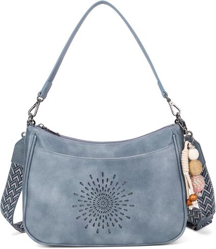 TAOSITUUE Leather Crossbody Purse for Women Shoulder Handbag medium size purses for women with Adjustable Strap in Saudi Arabia