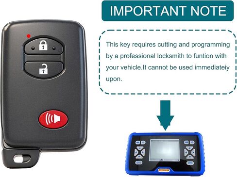 مفتاح ذكي فوب لهايلاندر 2007-2014، FengRKey مفتاح التحكم عن بعد متوافق مع تويوتا هايلاندر 2007-2014 HYQ14AAB 271451-3370 89904-35030 in Kuwait