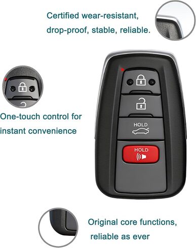 Smart Key Fob for Toyota Camry 2018-2022, FengRKey Remote Control Key Fob Compatible for Toyota Camry 2018-2022 HYQ14FBA 89904-06220 89904-06240 281451-0351 in Kuwait