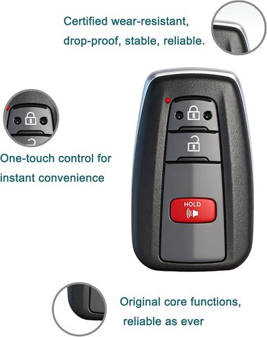 Smart Key Fob for Toyota Prius 2016-2021, FengRKey Remote Control Key Fob Compatible for Toyota Prius 2016-2021 HYQ14FBC 89904-47530 89904-47710 281451-0351 in Kuwait
