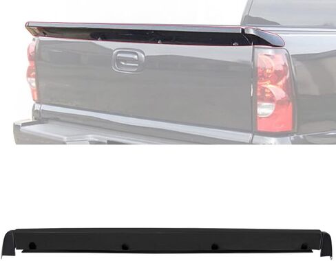 SCITOO PU Rear Window Rear Wing Spoiler Tailgate Fit for 1999-2006 Chevrolet Silverado Sierra Matte Black in Saudi Arabia