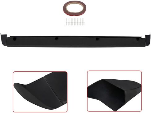 SCITOO PU Rear Window Rear Wing Spoiler Tailgate Fit for 1999-2006 Chevrolet Silverado Sierra Matte Black in Saudi Arabia