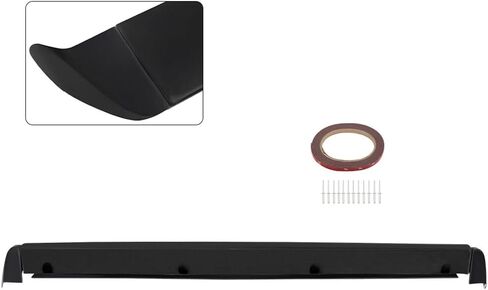 SCITOO PU Rear Window Rear Wing Spoiler Tailgate Fit for 1999-2006 Chevrolet Silverado Sierra Matte Black in Saudi Arabia