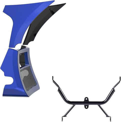 Advanblack 2024 RG Fairing Side Fairings Spoiler Protector Covers/Chin Spoiler with Support Bracket for 2023-2025 CVO Road Glide & '24-'25 Harley FLTRX (Vivid Black) in Saudi Arabia